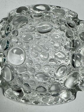 Vintage Mid - Century Libby Pebble Glass Ashtray